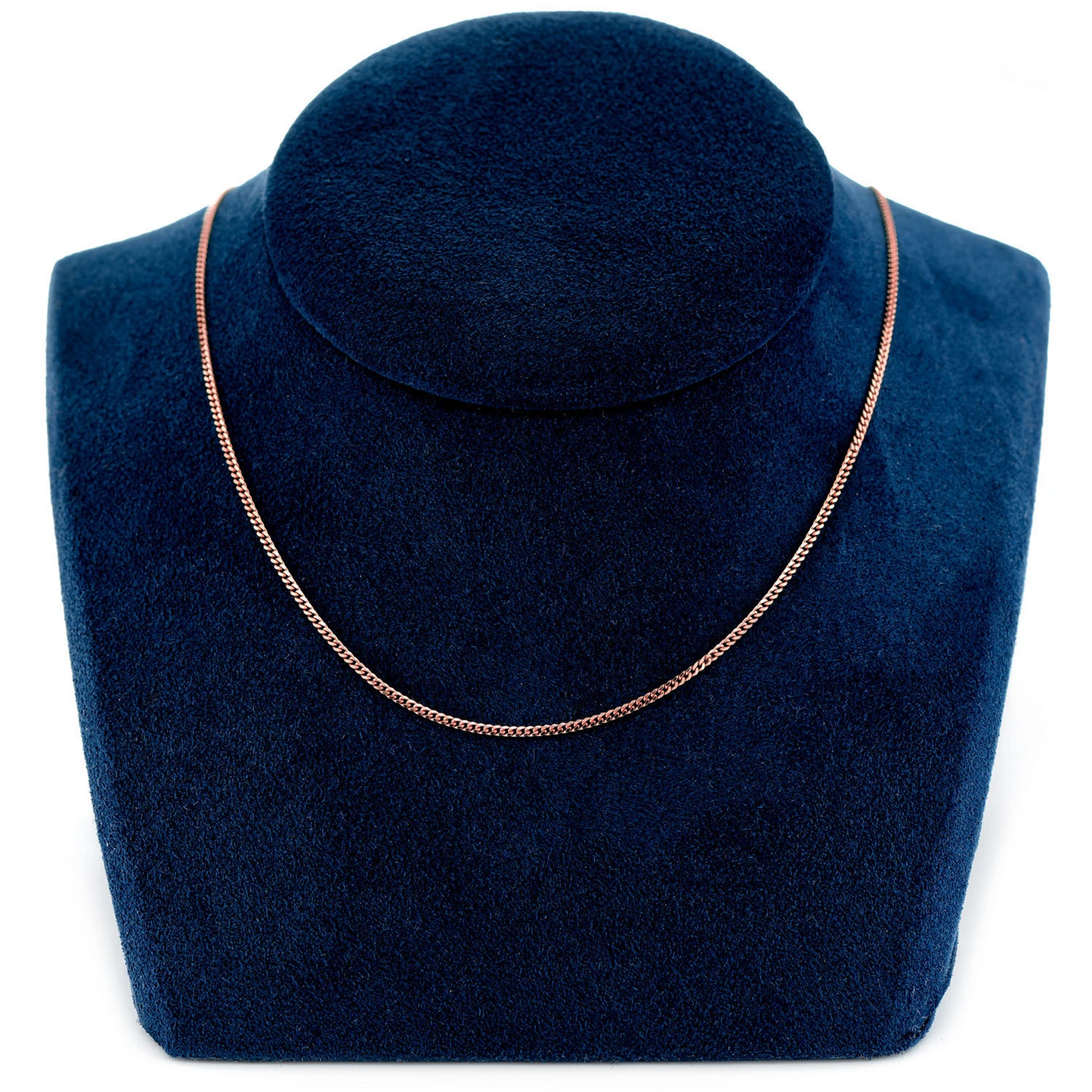 Miami Cuban Gold Chain in 14K rose gold, 1mm width, alternate view