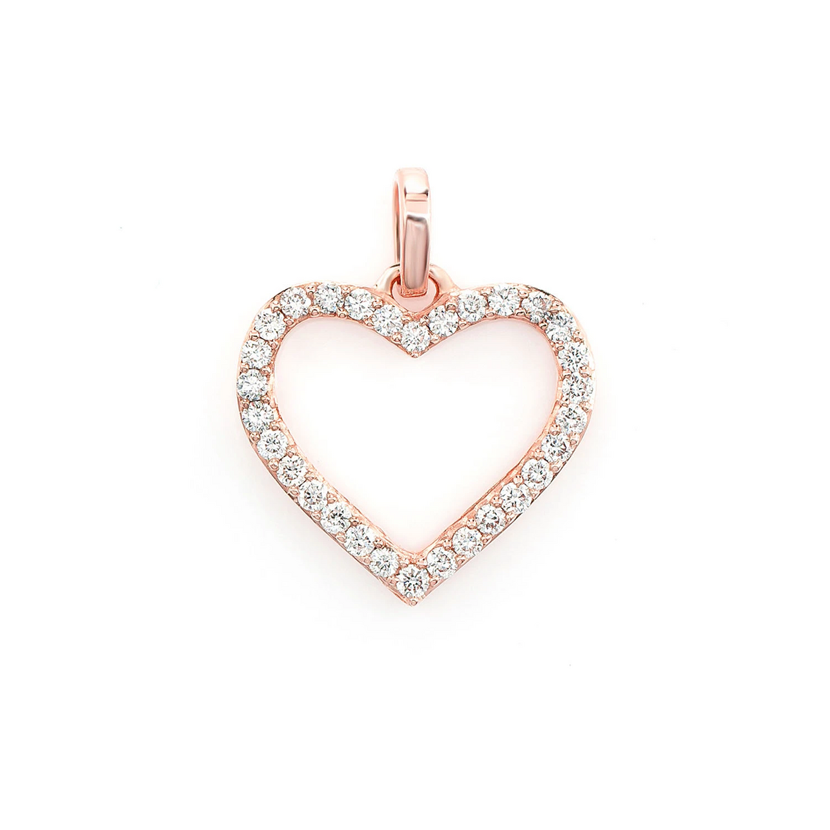 14kネックレス　ハート Open Heart Pendant | 14K Gold | Icebox – Icebox Diamonds & Watches