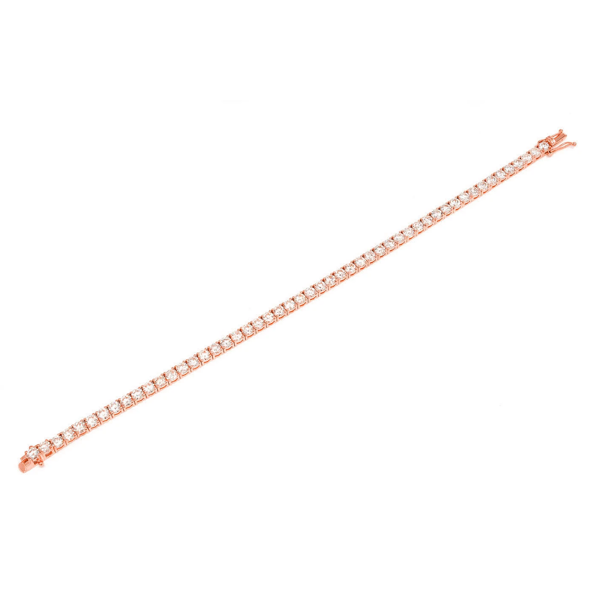 Prong Diamond Tennis Bracelet in 14K yellow gold, 20pt / 10.50ctw, full-length view