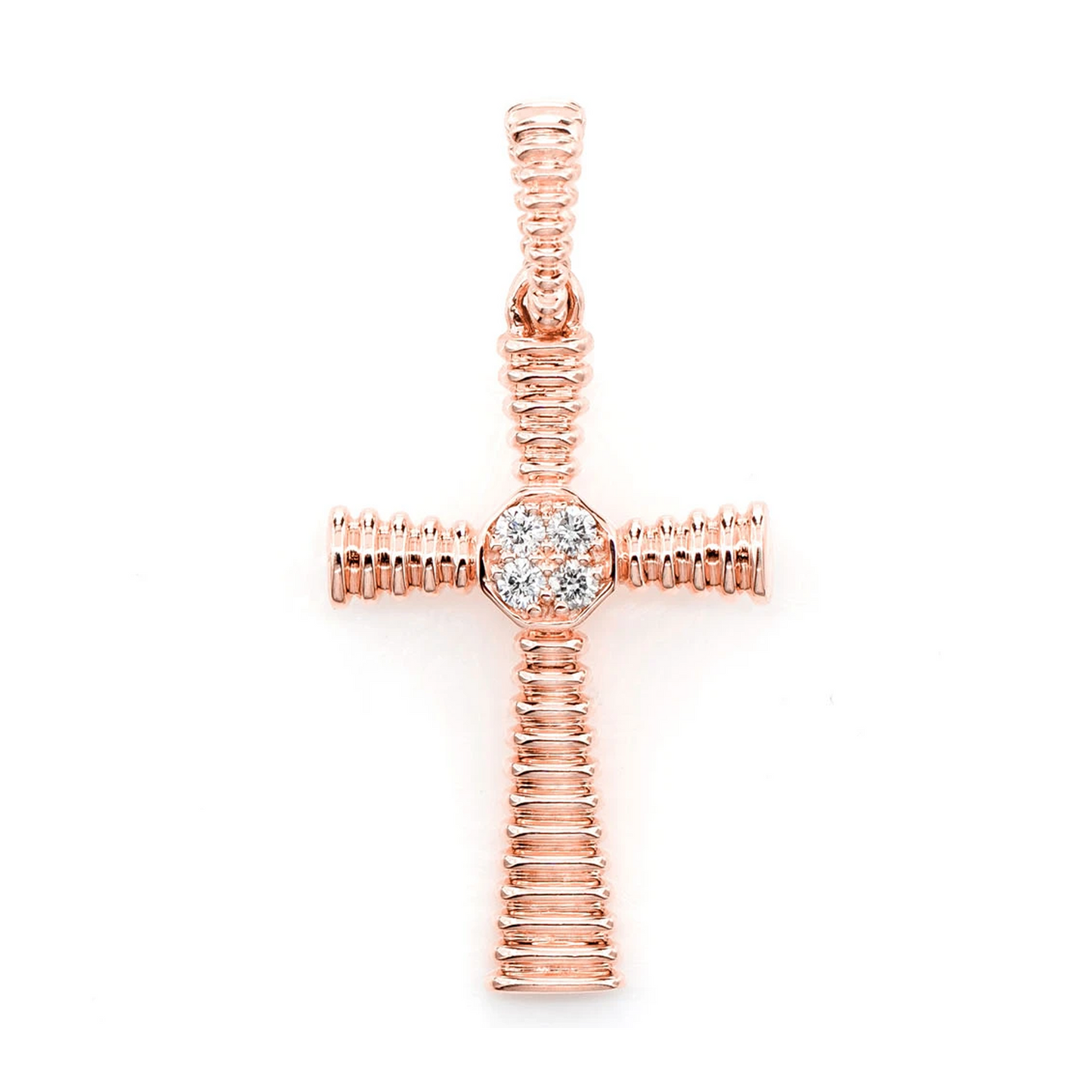 Dutch Cross Diamond Accent Pendant