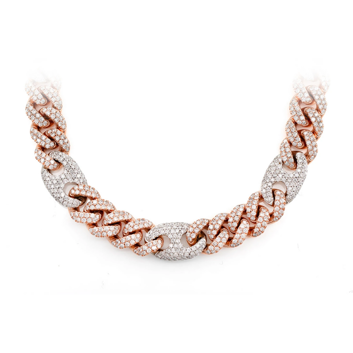 Mariner Cuban Link Diamond Necklace