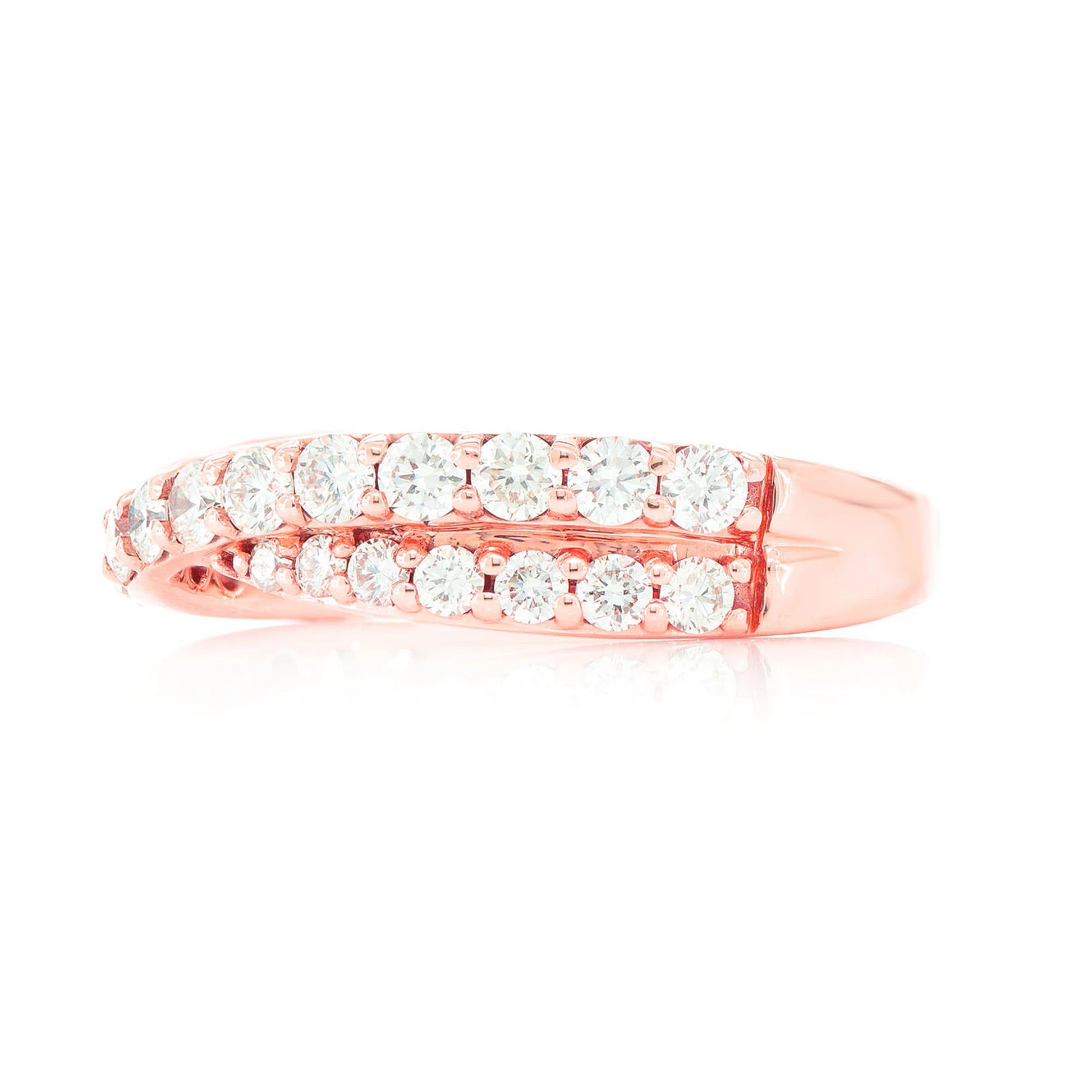 Crossover Ring in 14K rose gold, alternate view