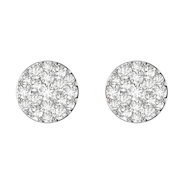 Disc Cluster Diamond Studs