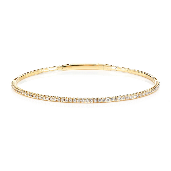 Prong Diamond Flex Bangle