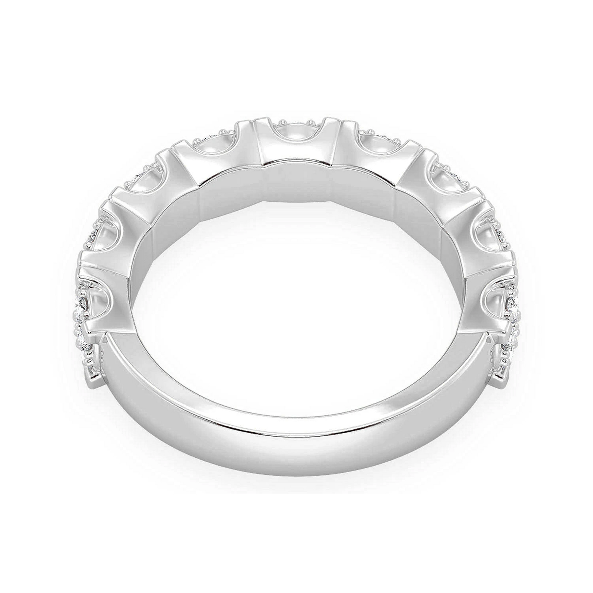 Briar Cluster Diamond Ring in 14K white gold, alternate view