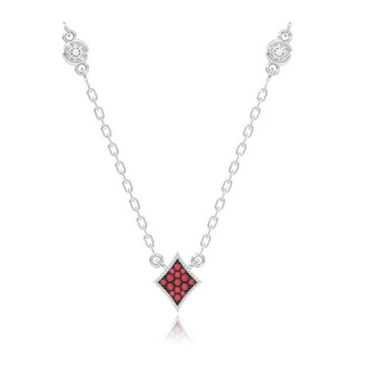 Diamond Playing Card Symbol Necklace