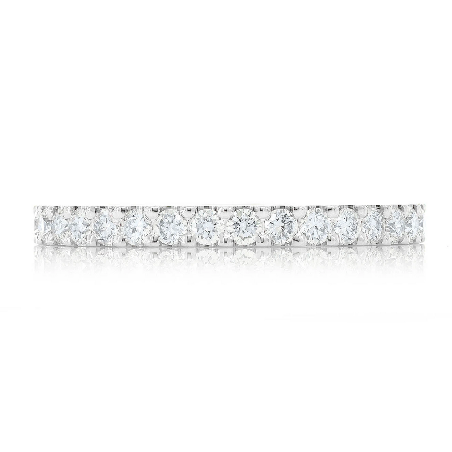 Classic Eternity Diamond Ring in 14K white gold, front view