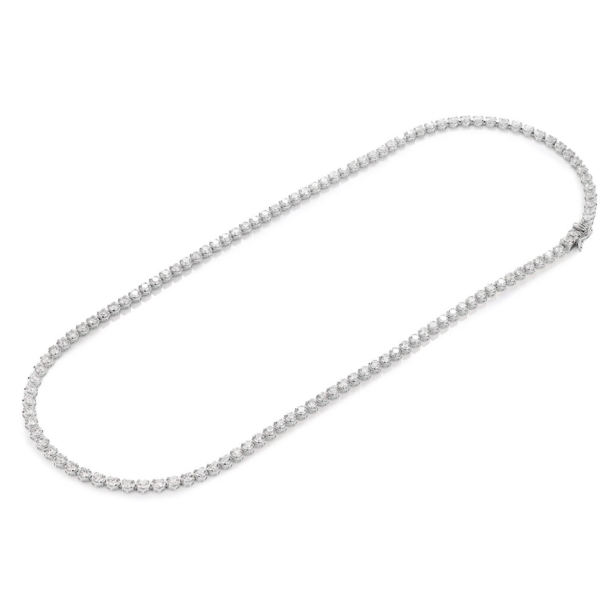 Crown Diamond Tennis Necklace