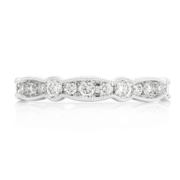 Classic Swirl Milgrain Ring