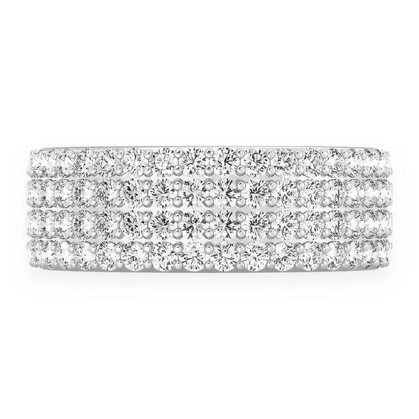 Four Row Band Ring