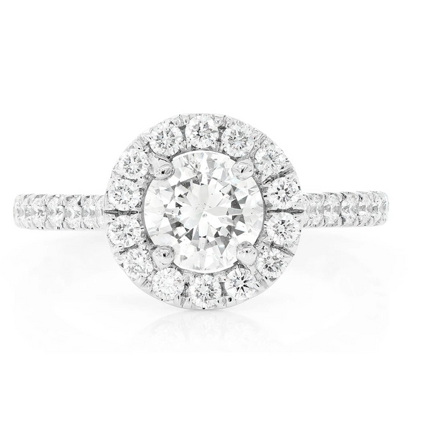 Round Halo Diamond Ring