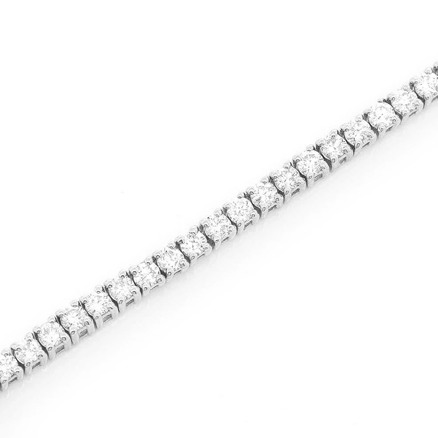 Prong Diamond Tennis Bracelet in 14K white gold, 2pt / 2.00ctw, detail view