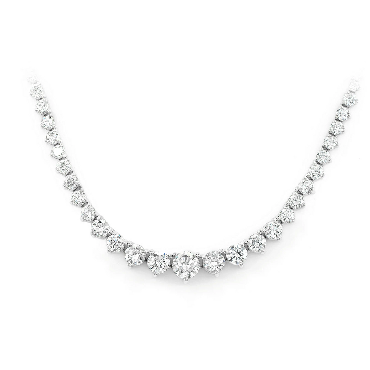 Graduated Diamond Riviera Necklace