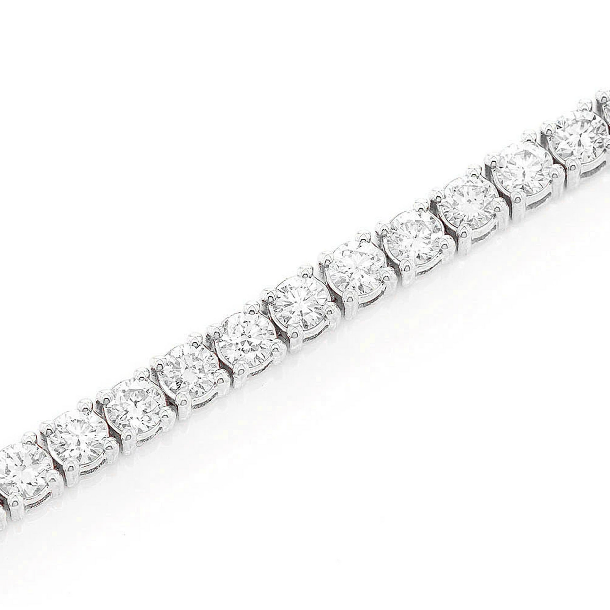 Prong Diamond Tennis Bracelet in 14K white gold, 12pt / 8.25ctw, alternate view