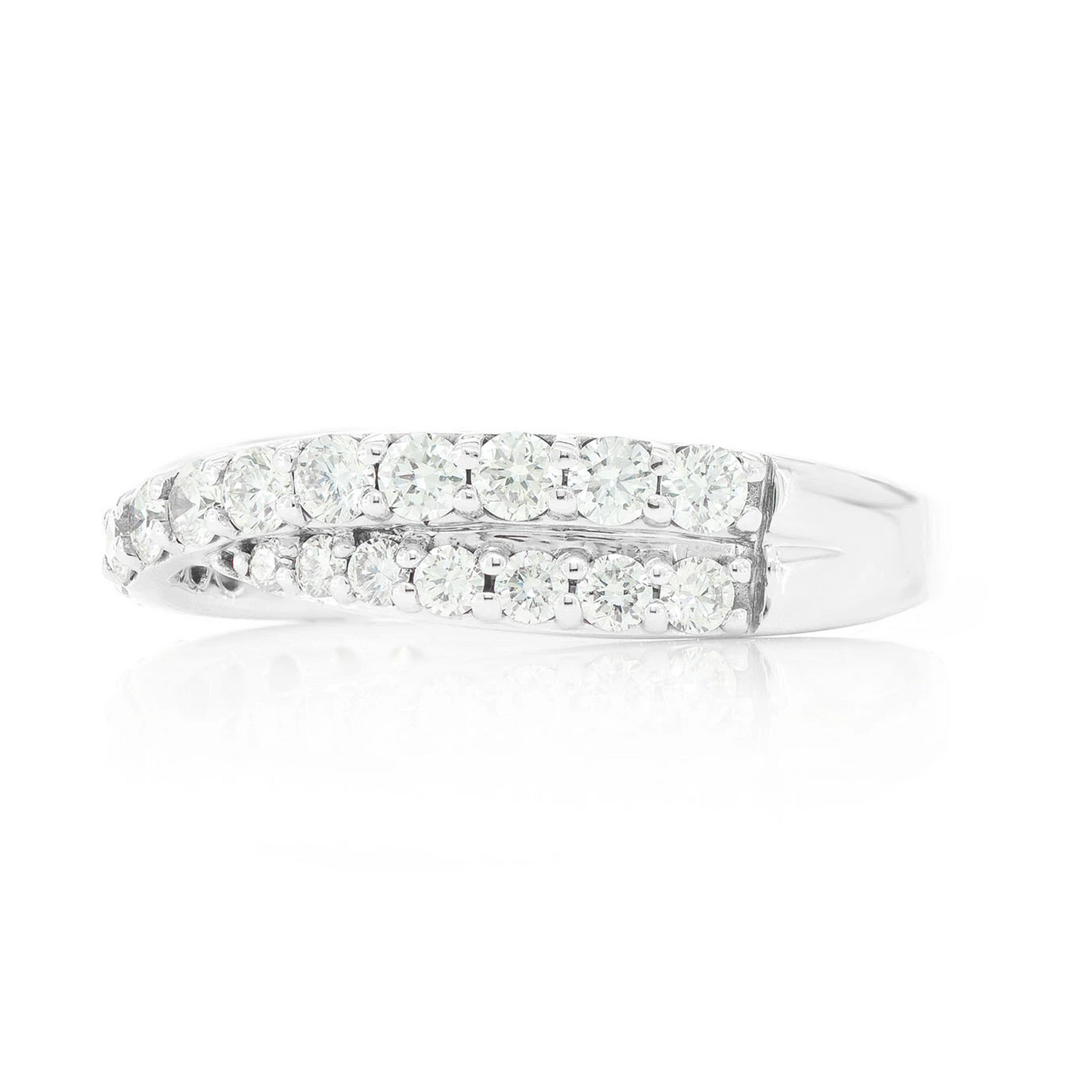 Crossover Ring in 14K white gold, alternate view