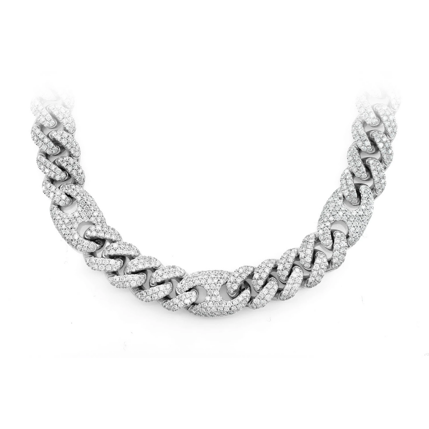Mariner Cuban Link Diamond Necklace