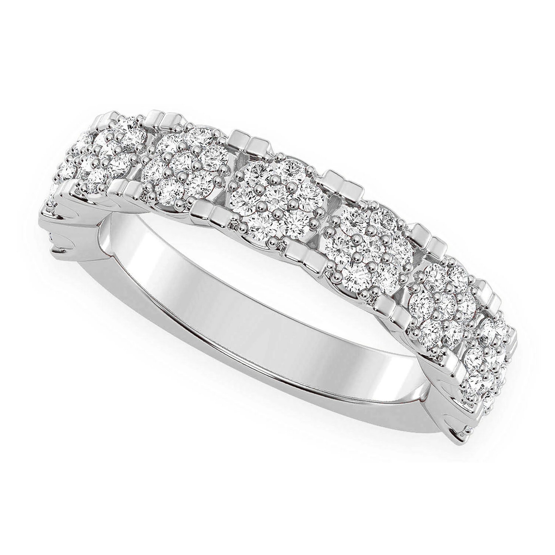Briar Cluster Diamond Ring in 14K white gold, detail view