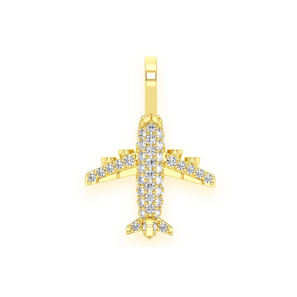 Airplane Diamond Pendant