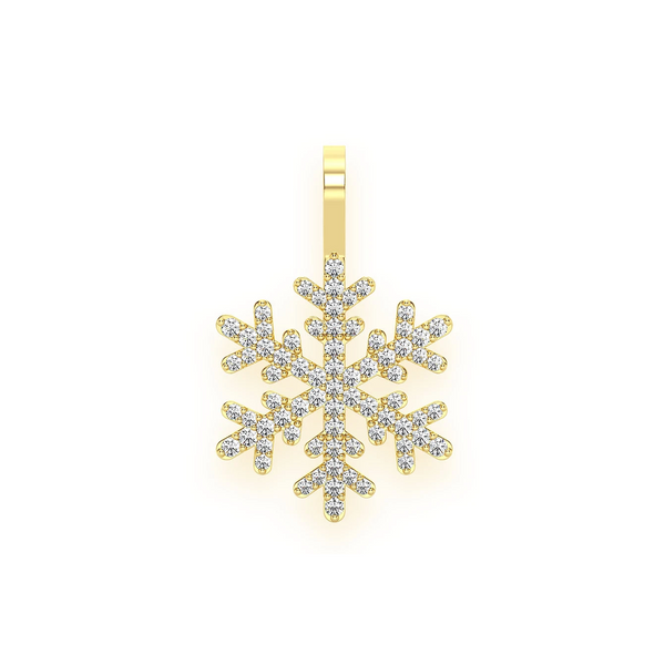 Snowflake Diamond Pendant