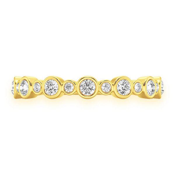 Bezel Set Band Ring