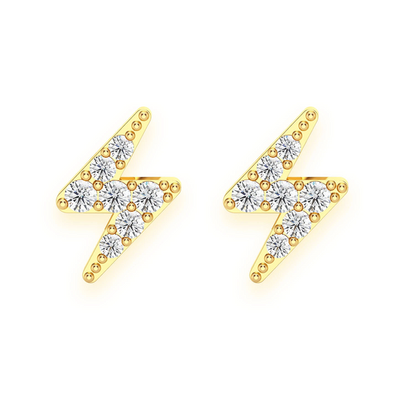 Lightning Diamond Studs