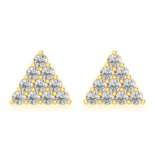 Triangle Diamond Studs