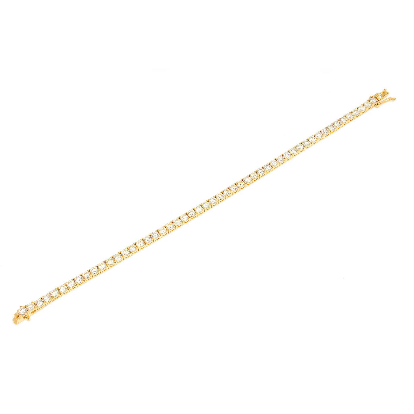 Prong Diamond Tennis Bracelet in 14K rose gold, 20pt / 10.50ctw, full-length view
