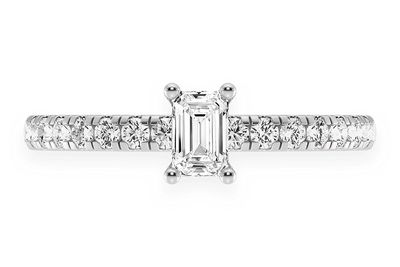 Thinn - .25ct Emerald Cut - Diamond Engagement Ring - All Natural