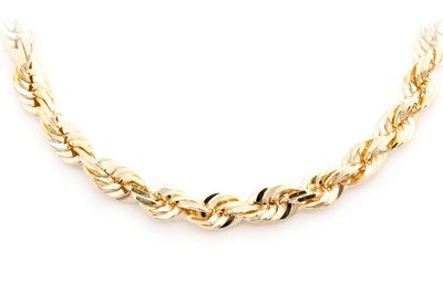 6MM Rope 14k Solid Gold Chain