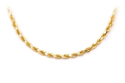 3MM Rope 14k Solid Gold Chain