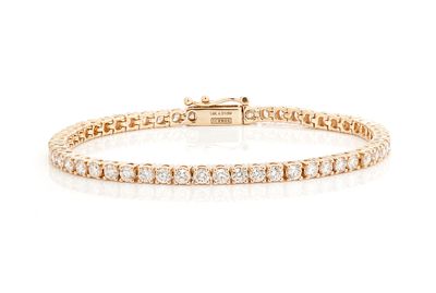 10pt Prong Set Diamond Tennis Bracelet 14k Solid Gold 4.50ctw