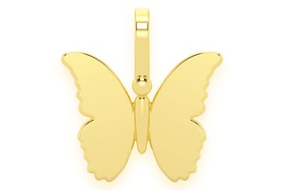 Butterfly Pendant 14k Solid Gold