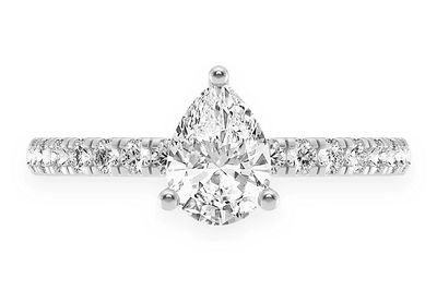 Thinn - 0.75ct Solitaire Pear Shape - Diamond Engagement Ring - All Natural - Help