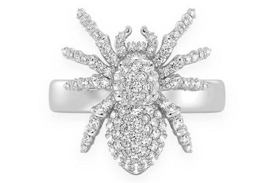 Spider Diamond Ring 14k Solid Gold 0.60ctw