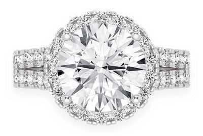 Sphinx - 3.00ct Round Diamond Halo - Diamond Engagement Ring - All Natural