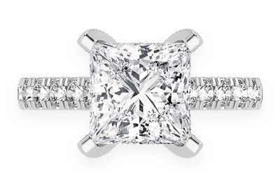 Thinn - 3.00ct Princess Cut - Diamond Engagement Ring - All Natural