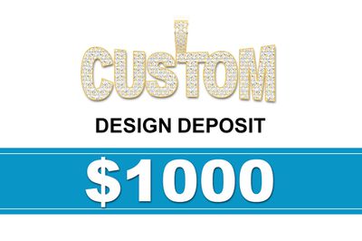 Custom Design Deposit 14k Solid Gold Vs Diamonds - Full Design Consultation
