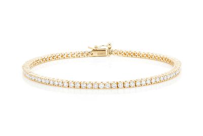 2pt Prong Set Diamond Tennis Bracelet 14k Solid Gold 1.50ctw