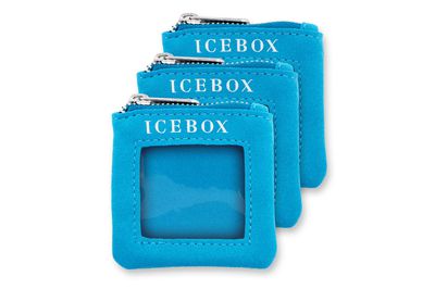 Icebox 3 Small Zipper Travel Window Pouches