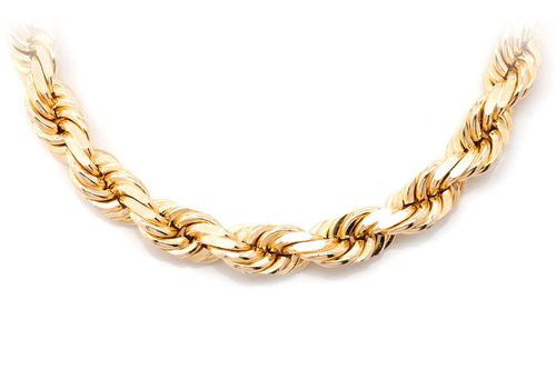 8MM Rope 14k Solid Gold Chain - Icebox