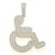 Layered Wheelchair Symbol Pendant 14K   