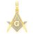 Masonic Symbol G Freemason Pendant 14K   