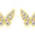 Mini Butterfly Stud Earrings 14K   
