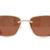 Cartier Gold Tone Pearl White Brown Tint Glasses 3.60ctw
