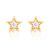 Star Stud Earrings 14K   