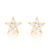 Mini Five Point Star Stud Earrings 14K   