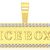 Icebox Bar Logo Pendant 14K   