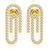 Mini Paper Clip Earrings 14K   