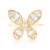 Baguette Butterfly Ring 14K   