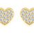 XS Heart Stud Earrings 14K   